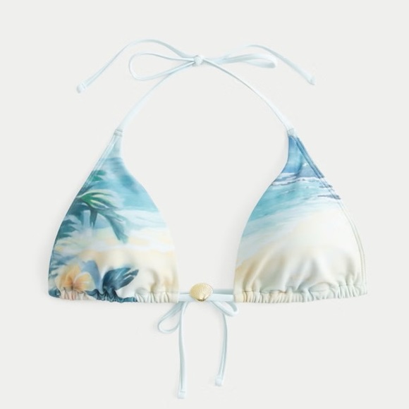 Hollister Other - Hollister Blue and Cream Bikini Top